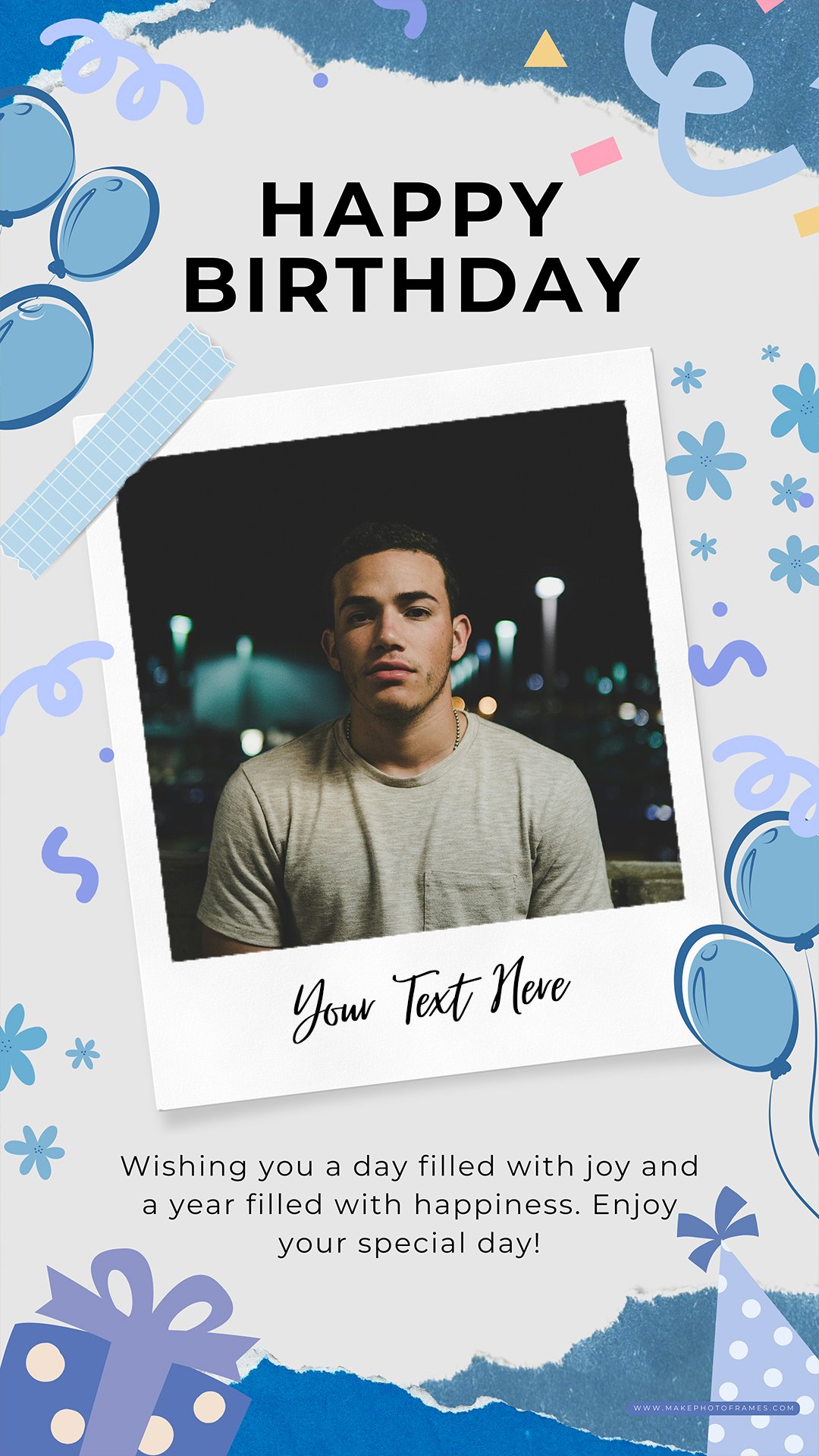 Happy Birthday Photo Frame WhatsApp Story With Name