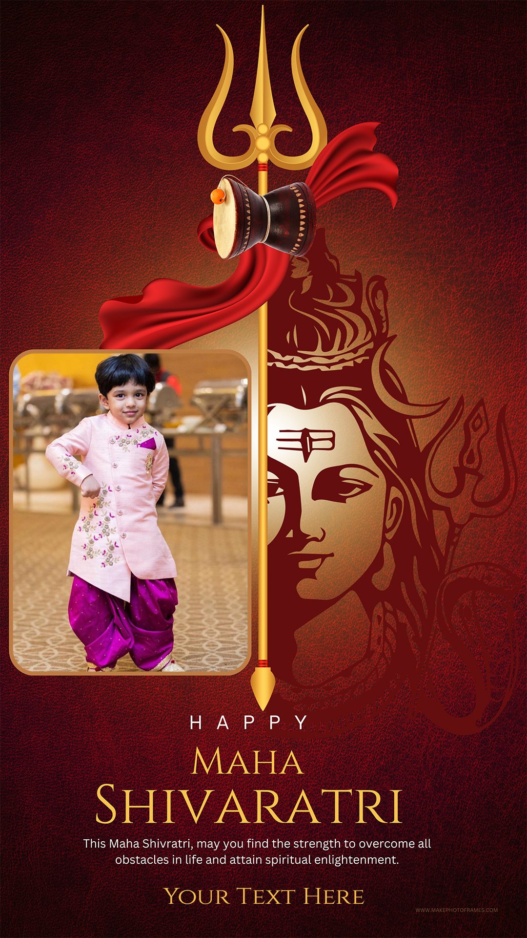 Maha Shivratri Instagram Story Photo Frame With Name