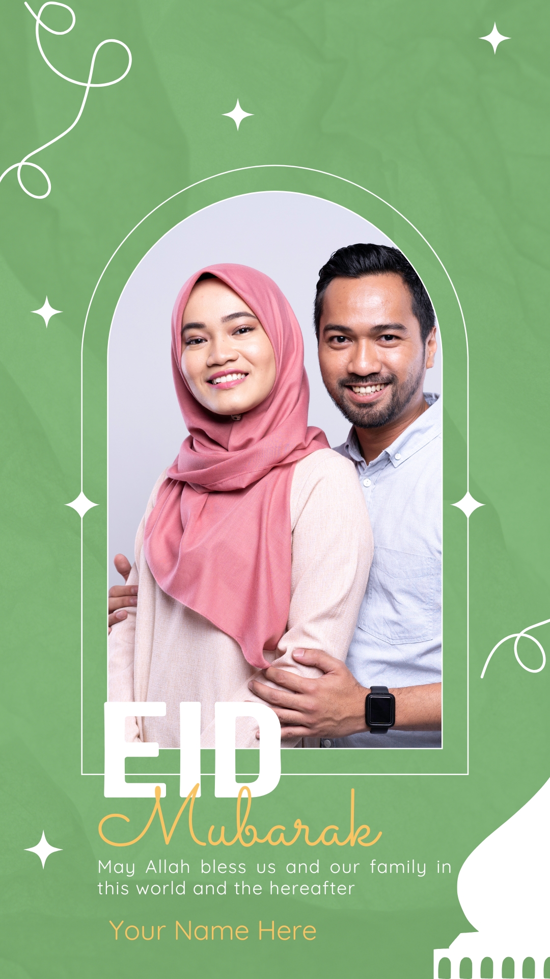 Ramadan Eid Mubarak 2025 WhatsApp Status Photo Frame With Name