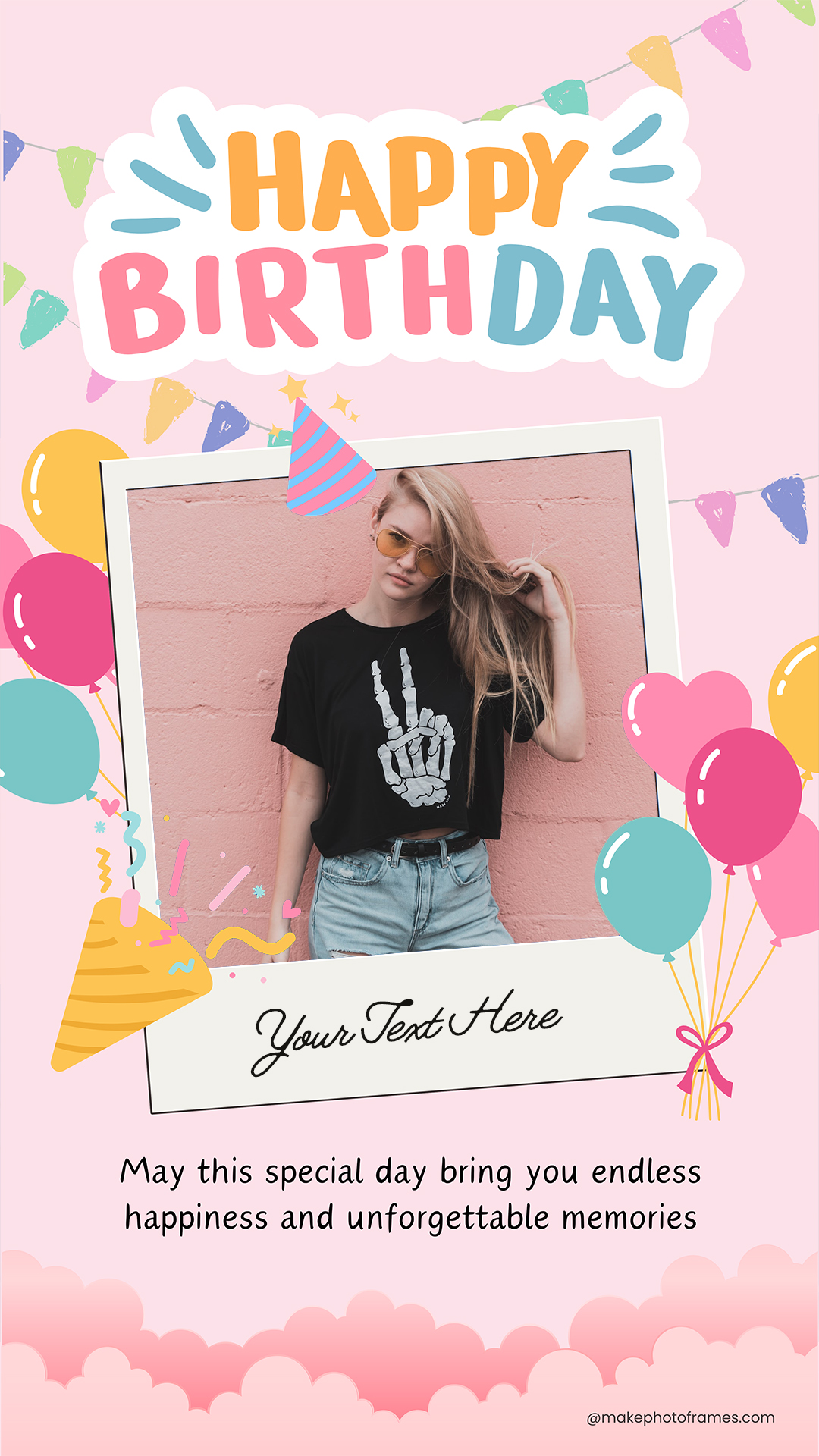 Happy Birthday Photo Frame Editing Whatsapp Status With Name