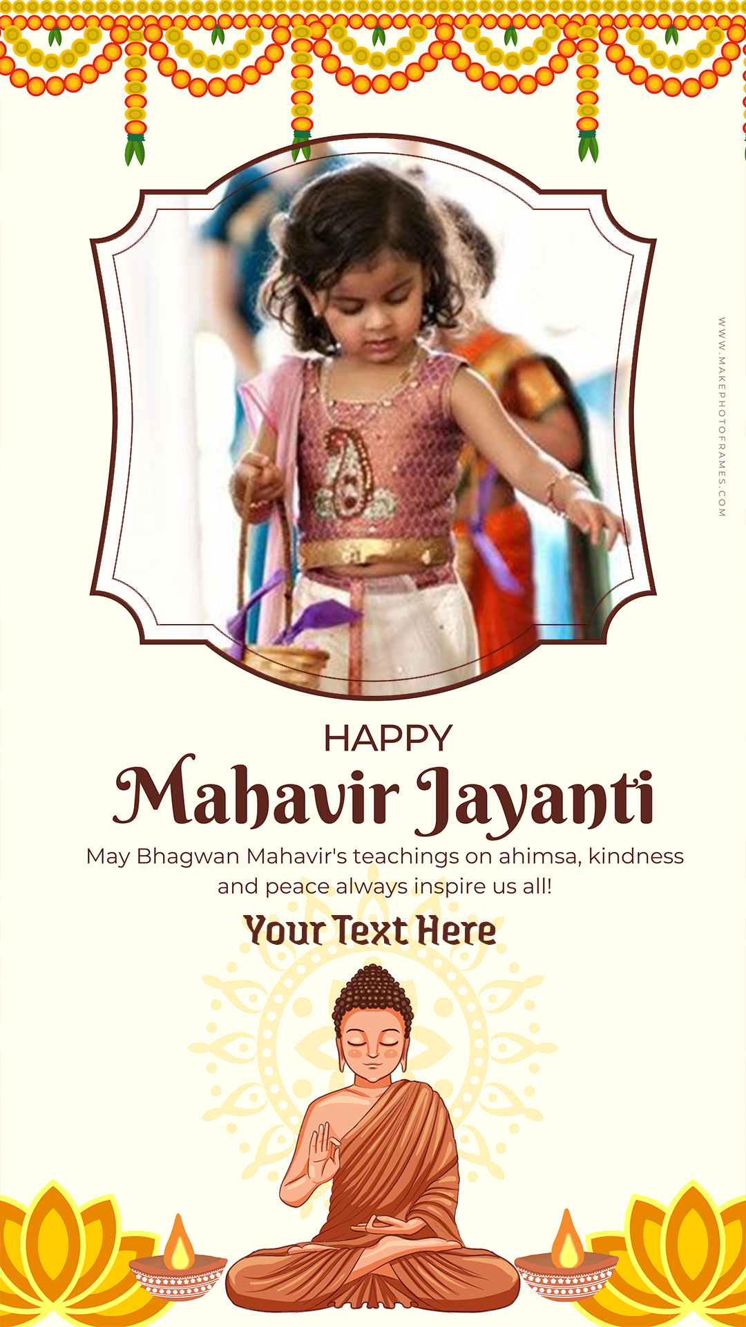 Mahavir Jayanti 2025 Whatsapp Story With Name And Photo
