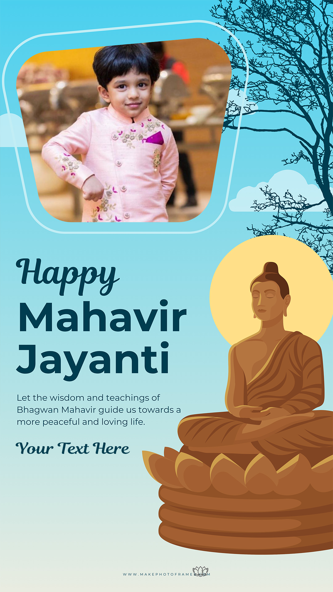 Mahavir Jayanti DP Editor With Name And Photo