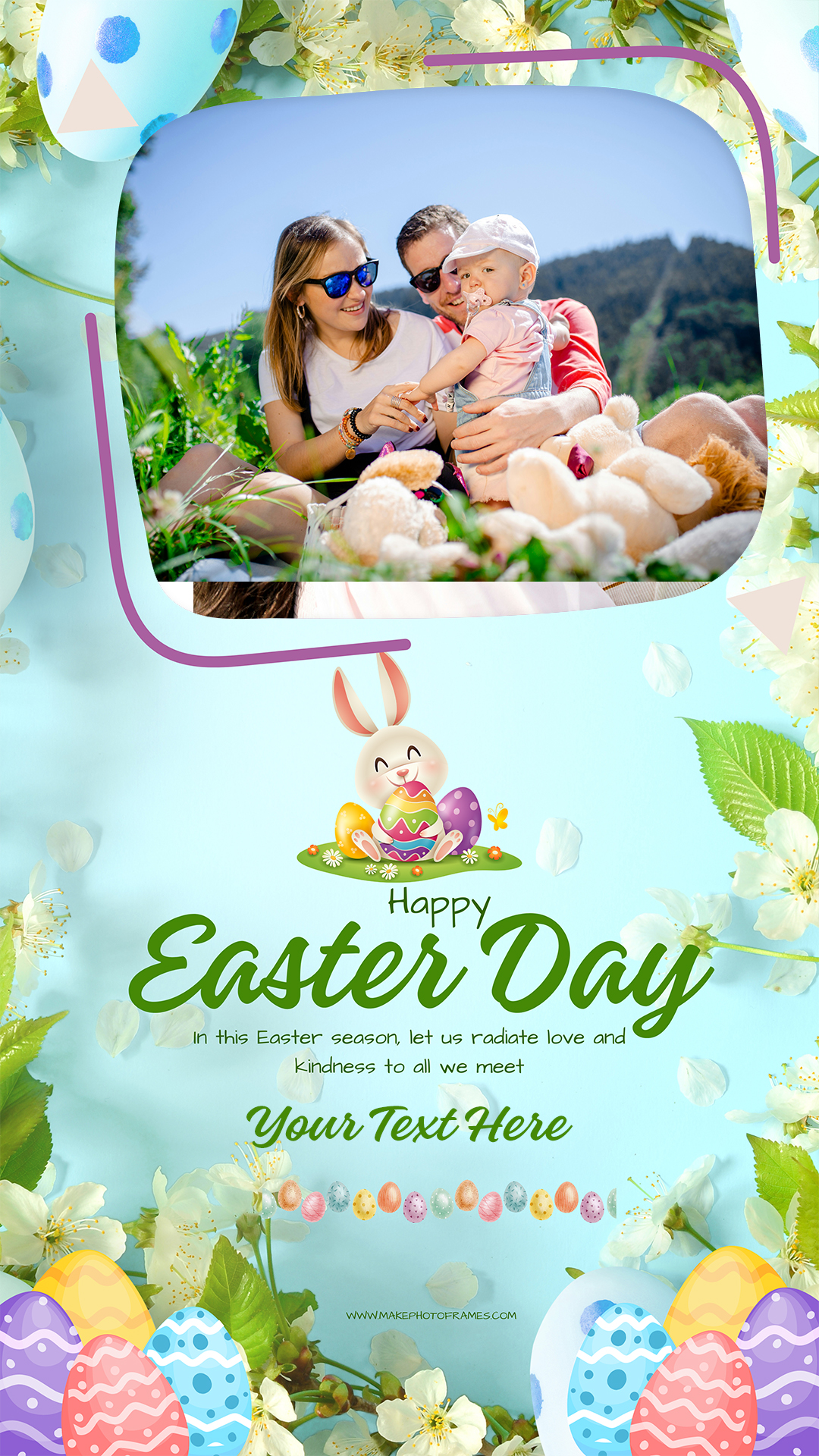 Easter Festival Status Creator With Name And Photo
