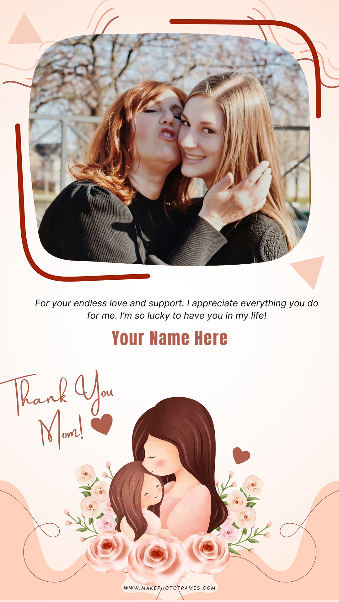 Mommy And Me Photo Frame With Name