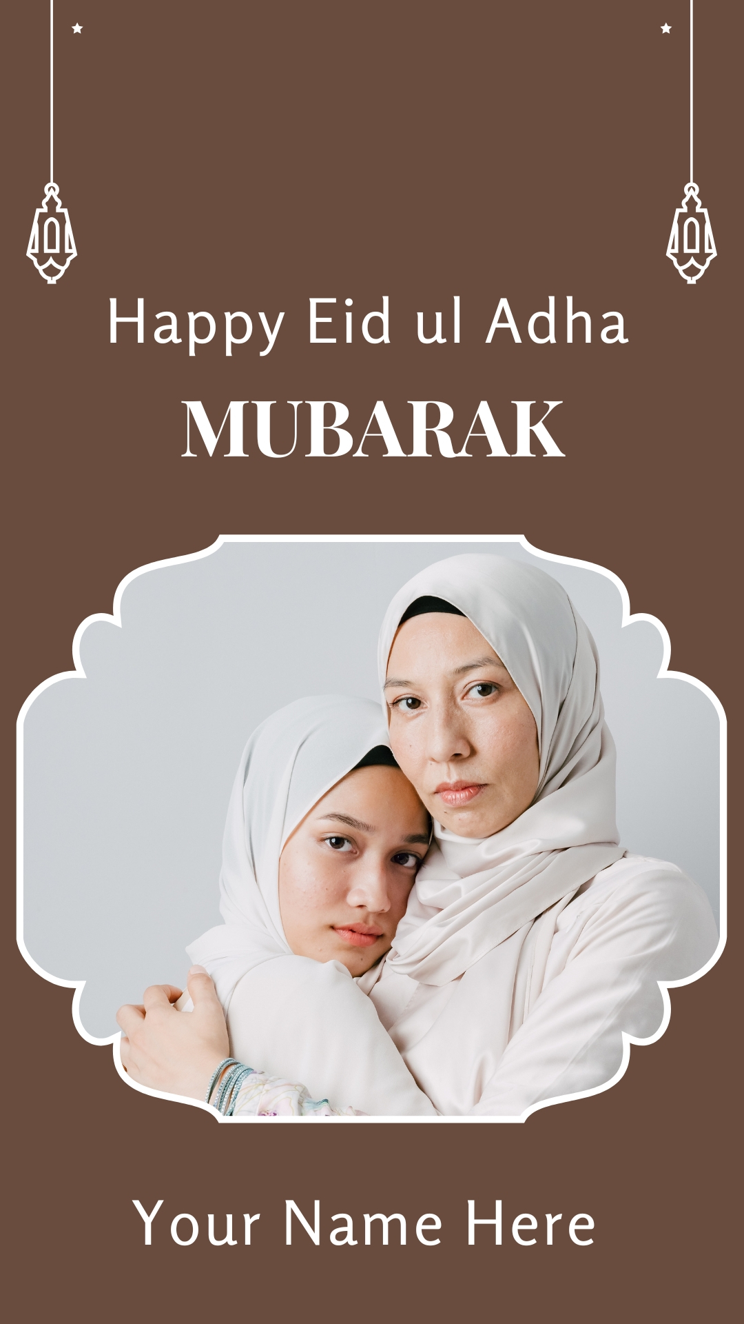 Online Eid Ul Adha Story Maker With Name And Photo Frame