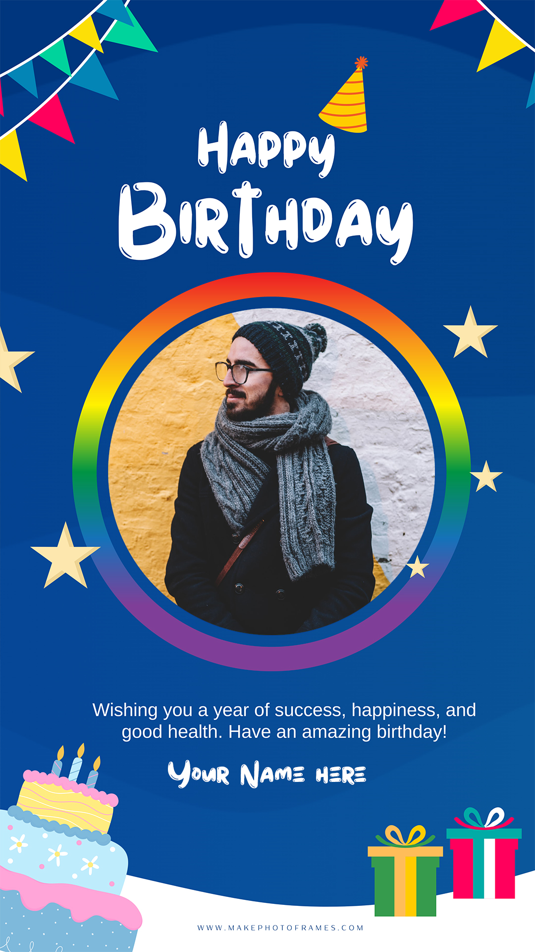 Create Personalized Birthday Frame Generator With Name