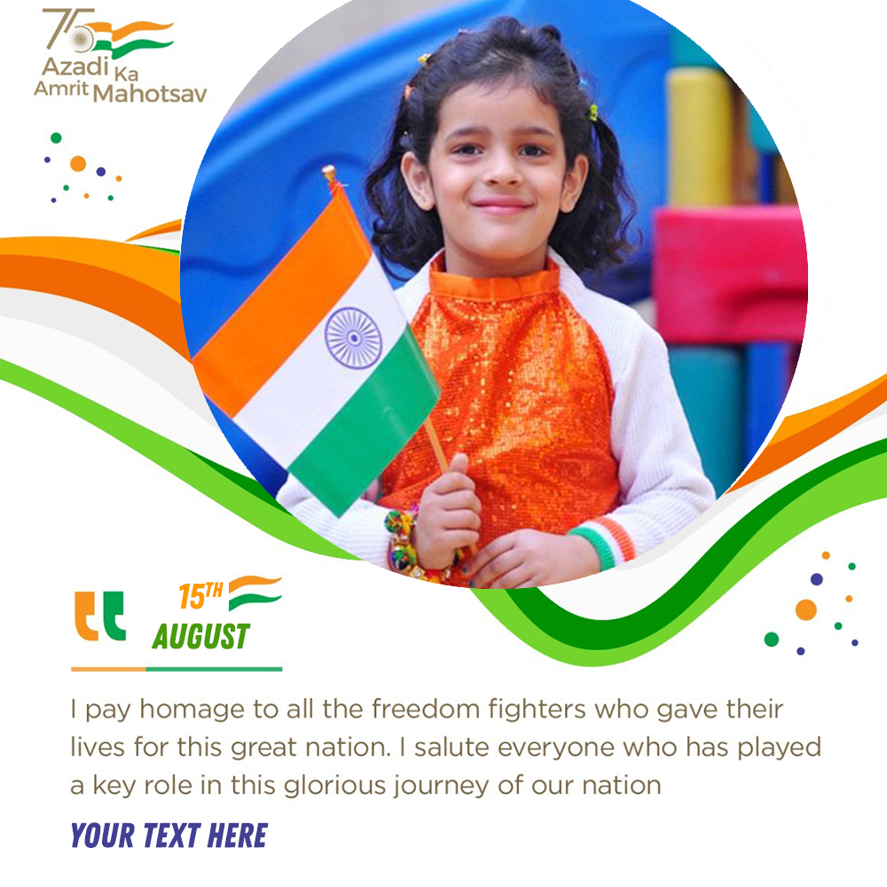 15 August Independence Day 2025 Photo Frame Creator With Name Editing
