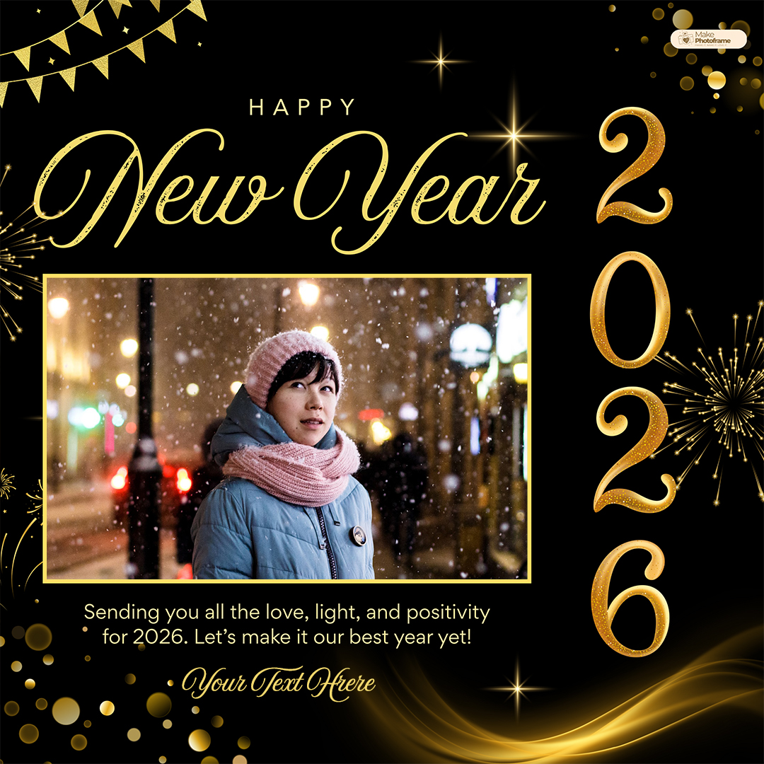 Happy New Year 2026 Wishes Photo Frame Generator With Name