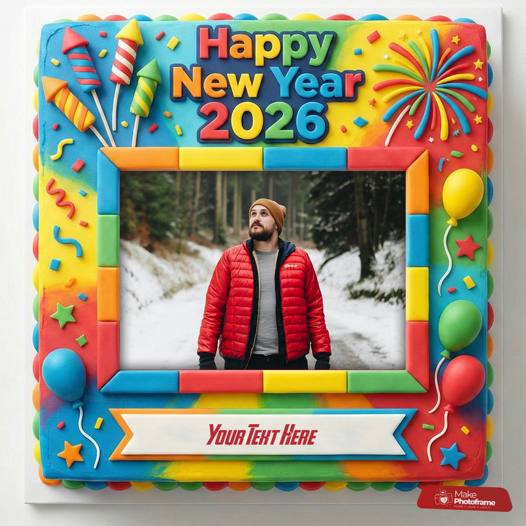 Happy New Year 2026 Facebook DP Frame With Name