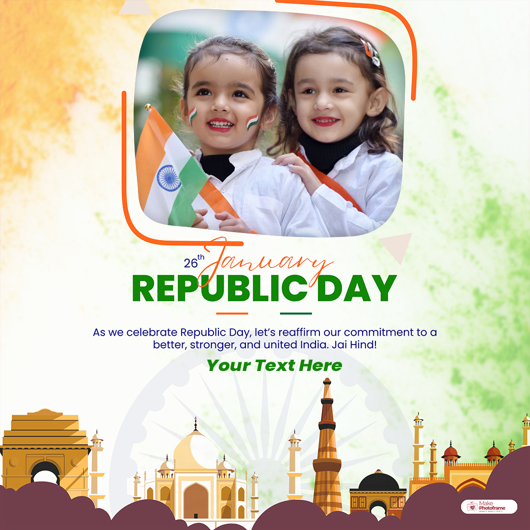 Custom Republic Day 2026 Card With Photo Upload And Name