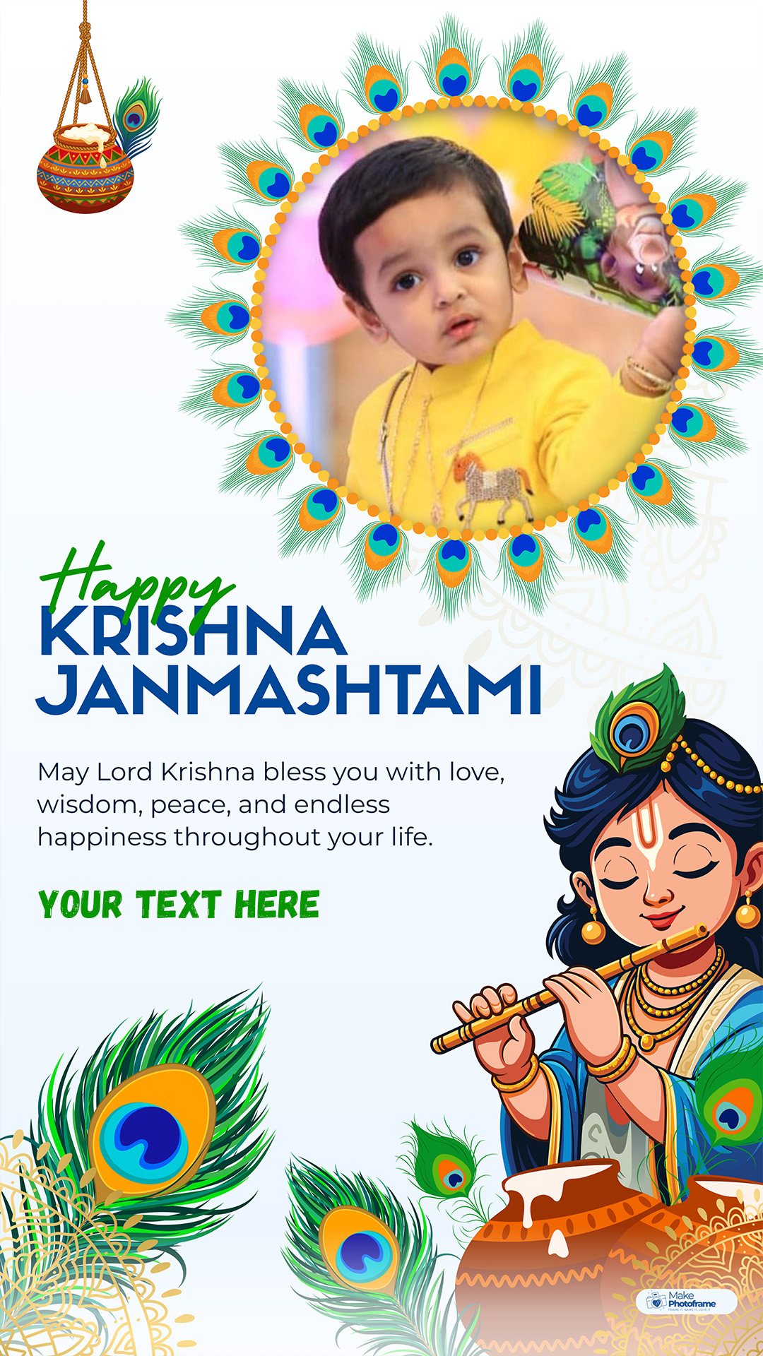 Krishna Janmashtami AI Photo Editing With Name