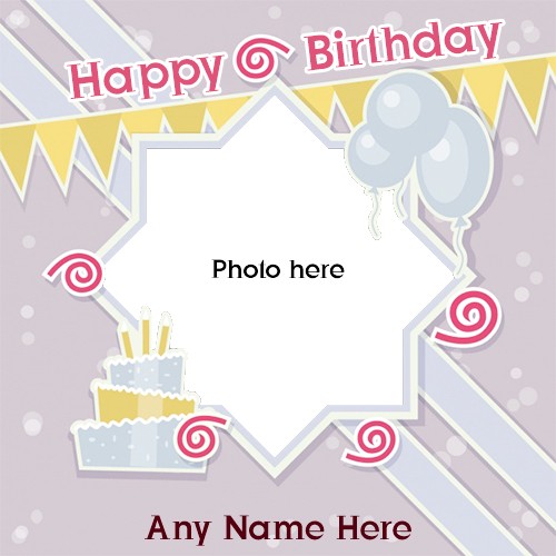 Birthday Cake With Photo And Name Editing Online