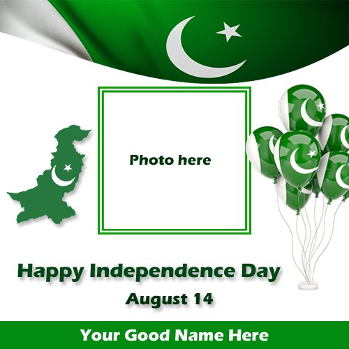 Happy 14 August Independence Day 2025 Images With Name And Photo