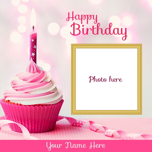 Happy Birthday Cake Images And Photos Frame With Name