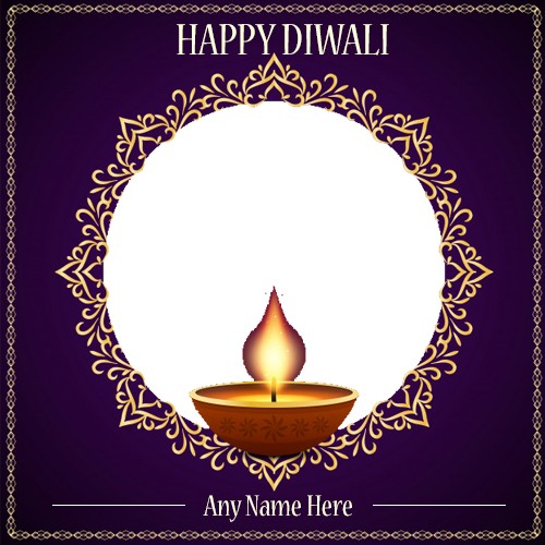 Diwali Photo Frame 2025 With Name