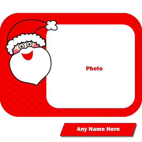 Merry Christmas 2025 Santa Claus Photo With Name Edit