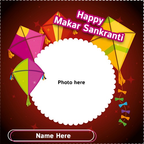 Happy Makar Sankranti 2025 Photo Frame Online With Name