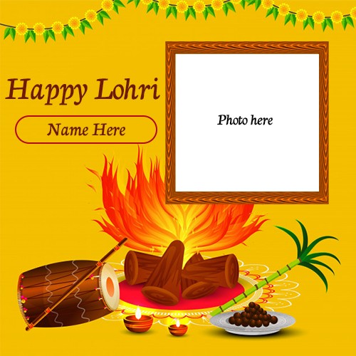 Happy Lohri 2025 Images Advance With Name And Photo
