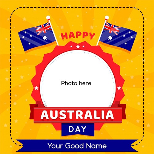 Australia Day 2025 Photo Frame Download With Name