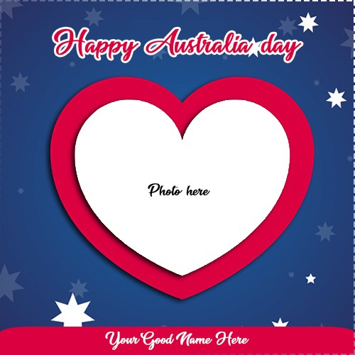 Australia Day 2025 Card Photo With Name Editor