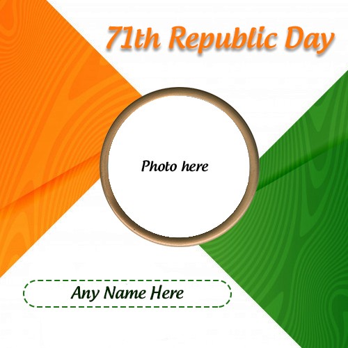 71th Republic Day 2025 Wishes Photo With Name