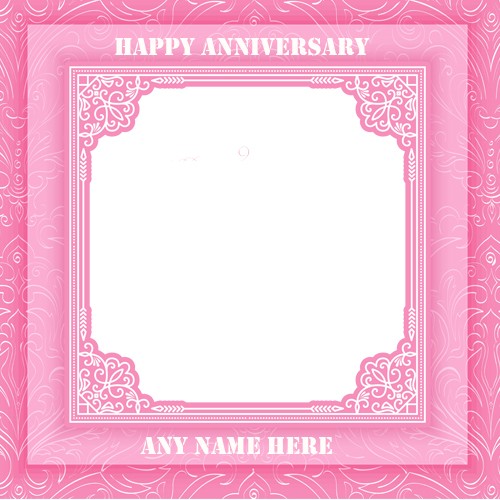 Happy Anniversary Card With Photo Frame Edit