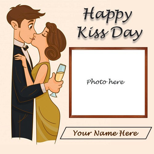 13th February 2025 Kiss Day Image With Name And Photo