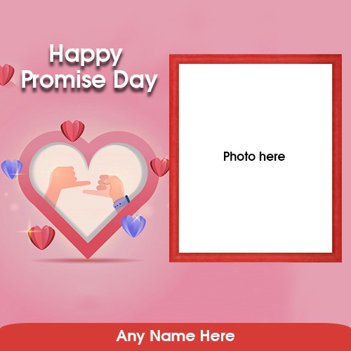 Promise Day 2025 Photo Frame With Name