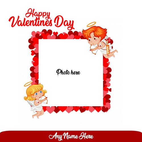 Happy Valentines Day 2025 Photo Cards With Name