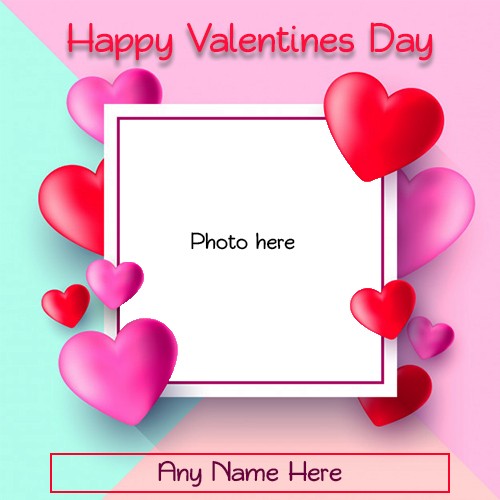 Write Name On Valentines Day 2023 Photo Frame Editor