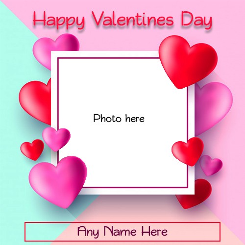 Write Name On Valentines Day 2025 Photo Frame Editor