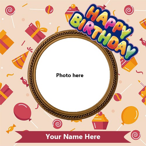 Write Name On Birthday Card With Photo