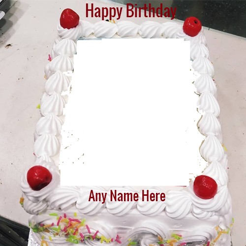 Birthday Cake Photo Frame With Name Online