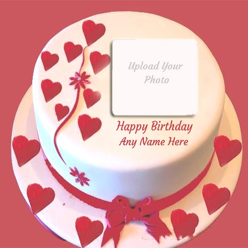 Birthday Cake With Name Photo For Husband