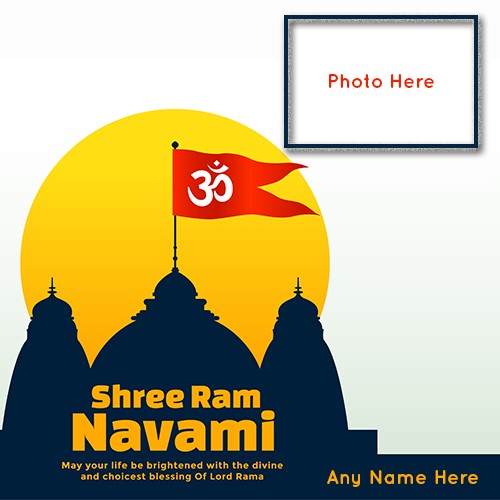 Happy Ram Navami 2025 image with name and photo