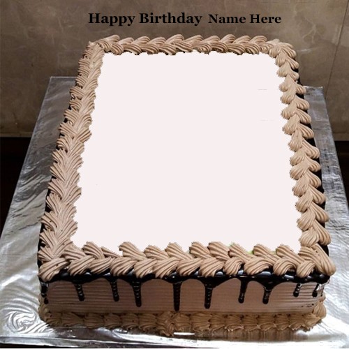 Advance Happy Birthday Cake With Name And Photo