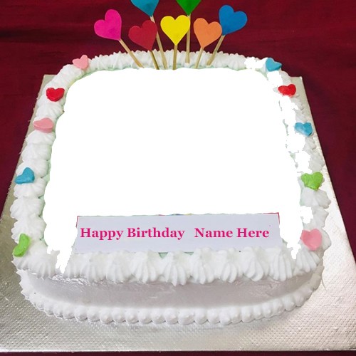 Birthday Cake For Girlfriend With Name And Photo
