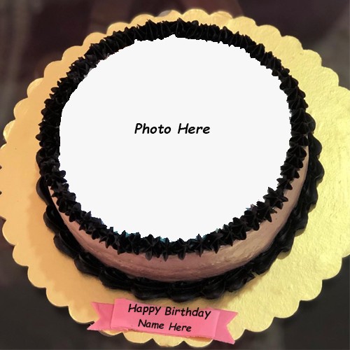 Happy Birthday Chocolate Cake Photo Editing Online