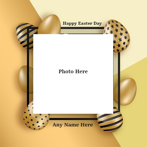 Happy Easter Day 2025 Photo In Advance With Your Name