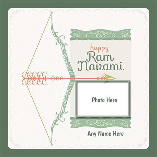 Shree Ram Navami 2025 Card Photo With Name