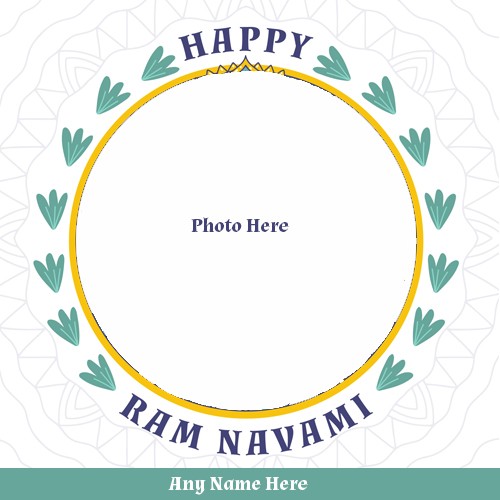 Happy Ram Navami 2025 Festival Photo With Name