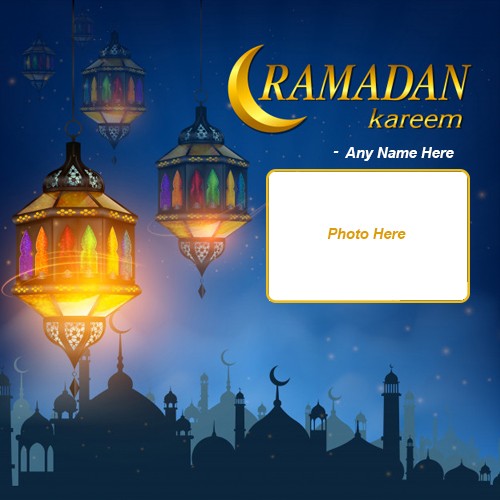 Write Name On Ramzan Kareem Mubarak 2025 Photo Editor