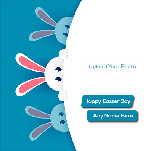 Happy Easter 2025 Bunny Images With Name And Photo