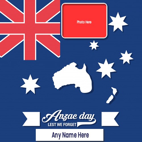 Anzac Day 2025 Pictures Frame With Name