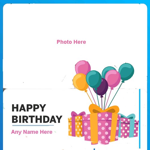 Birthday Photo Frame With Name Editor