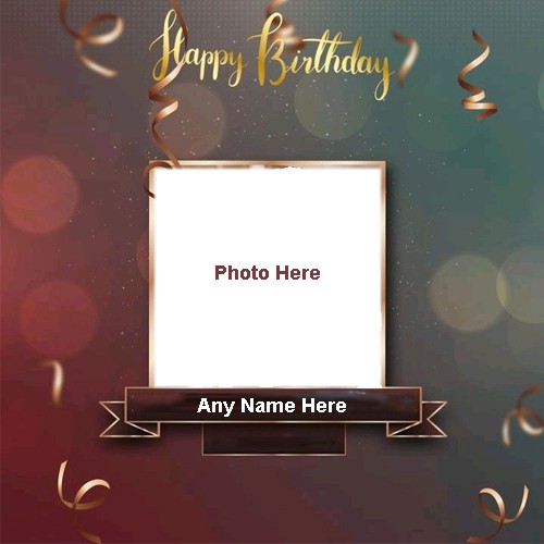 Happy Birthday Photo Frame With Name