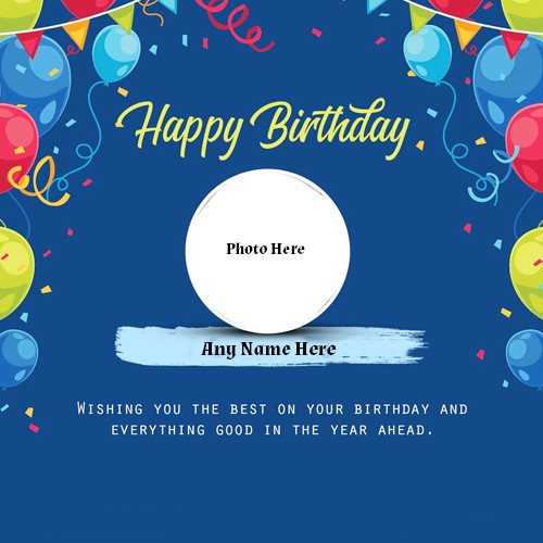 Make Name On Birthday Card Photo Frame