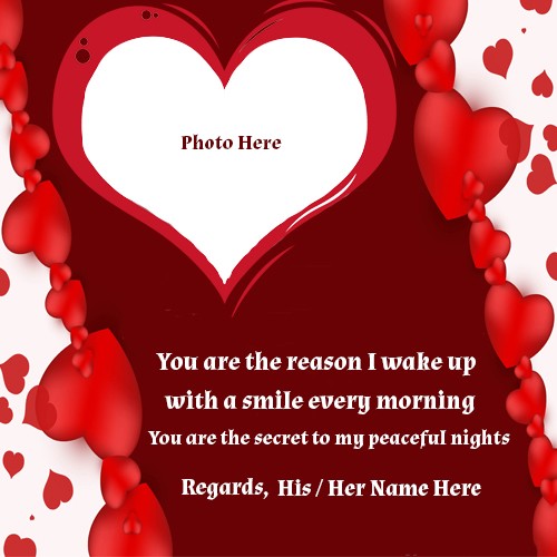 I Love You Picture Frame With Name Editing