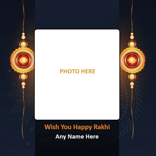 Happy Rakhi 2025 Photo Frame Editor With Name