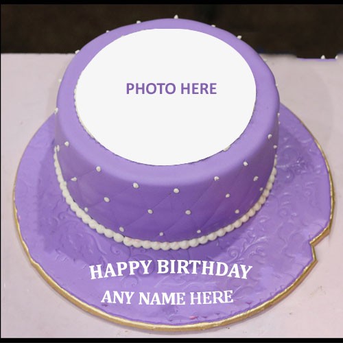 Happy Birthday Princess Cake With Name And Photo Edit